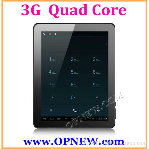 9.7" Build in 3G Phone Tablet WCDMA Phone Call Cortex A9 Android 4.2 IPS Capacitive 1024*768 Bluetooth HDMI 8000mAh OPNEW